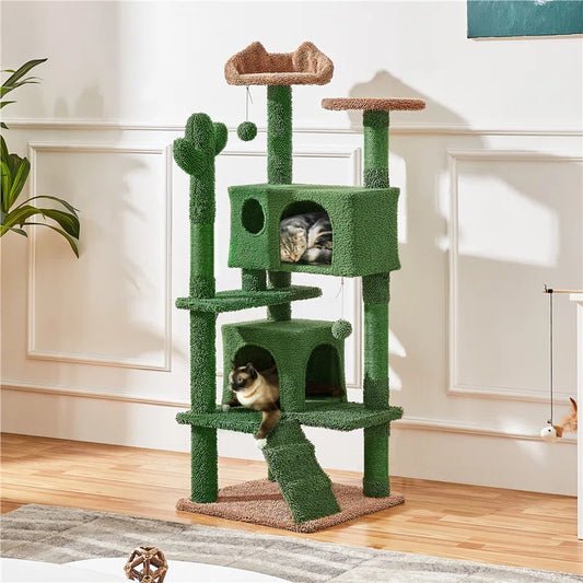 Cleobury 53'' Height Cat Cactus Tree Condo Kitten Tree Tower