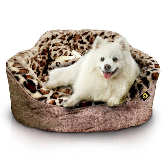 Animal Print Orthopedic Pet Bed