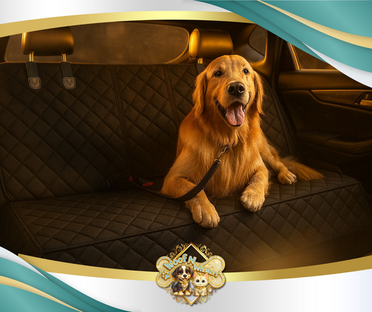 Dog Car Seat Cover, Back Seat Cover for Dogs Pet Car Seat Protector Waterproof Bench Car Seat Cover, Non-Slip Reat Seat Cover Fits Middle Armrest for Most Cars Trucks Suvs - Black