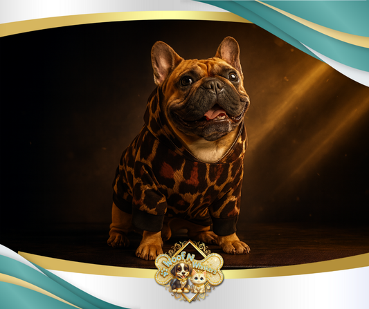 Dog Hoodie Leopard Print Pet Clothes Sweaters with Hat Printed Style Dog Costumes Cute Sweatshirt for Puppy Small Medium Pet Hoodie Doggie Soft Winter Pullover Coat