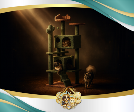 Cleobury 53'' Height Cat Cactus Tree Condo Kitten Tree Tower